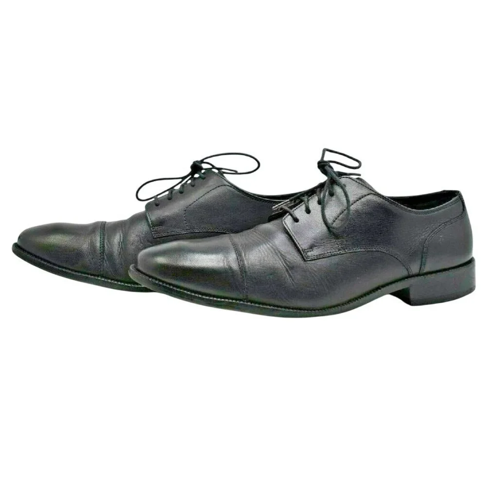 Cole Haan Men's Benton II Cap Toe Oxford Black Leather Lace Up Dress Shoe 11.5 M
